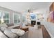 Cozy living room with fireplace, built-in shelving, and comfortable seating, creating a warm and inviting atmosphere at 904 Coral Bell Dr, Wake Forest, NC 27587