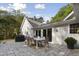 Spacious back patio perfect for outdoor dining with an outdoor kitchen and seating at 1001 Manchester Dr, Raleigh, NC 27609