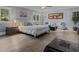 Light and bright main bedroom with hardwood floors and lots of natural light at 1001 Manchester Dr, Raleigh, NC 27609