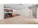 Open concept with kitchen featuring stainless steel appliances and large island at 1020 Sycaten St, Durham, NC 27703
