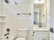 Updated bathroom features a shower and tub at 107 Hillcrest Ave # C And D, Carrboro, NC 27510
