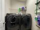 Convenient laundry room equipped with modern Samsung washer and dryer at 120 Putters Ct, Durham, NC 27703