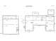 Main level floor plan showcasing the layout of the kitchen, dining room, and primary bedroom at 1208 Goodwin Rd, Apex, NC 27523