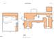 Second level floor plan featuring a recreation room, bathroom, and bedroom #3 layout at 1208 Goodwin Rd, Apex, NC 27523