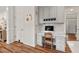 A dedicated workspace area is adjacent to the kitchen, and features great natural light at 1216 Caribou Xing, Durham, NC 27713