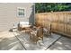 Backyard patio space with comfortable seating, ideal for outdoor gatherings at 12433 N Exeter Way, Durham, NC 27703