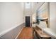 Inviting foyer with hardwood floors, high ceilings, and stylish decor at 12433 N Exeter Way, Durham, NC 27703