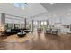 Spacious open floor plan combining living, dining, and kitchen areas at 127 Sanderway Dr, Chapel Hill, NC 27516