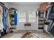 Organized walk-in closet with ample storage and a stylish cowhide rug at 127 Sanderway Dr, Chapel Hill, NC 27516