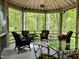 Relaxing screened-in porch surrounded by lush greenery at 1425 Bascomb Dr, Raleigh, NC 27614