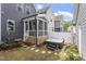 Backyard featuring screened porch and hot tub, great for entertainment and relaxation at 1526 Millrock Trl, Wendell, NC 27591