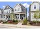Charming two-story home featuring a welcoming front porch, beautifully landscaped garden, and attractive curb appeal at 1526 Millrock Trl, Wendell, NC 27591