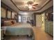 A view of the main bedroom showcases its large size and connectivity to an office and ensuite at 198 Shadowbark Dr, Garner, NC 27529