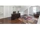 Office space featuring wood floors, large desk, and natural light at 216 Bella Rose Dr, Chapel Hill, NC 27517