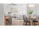 Open floor plan of the living space showcasing breakfast nook and living room area at 2900 Old Trafford Way, Raleigh, NC 27606