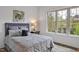 Cozy bedroom with a window providing natural light, decorated with a calming neutral palette at 30 Mist Wood Ct, Pittsboro, NC 27312