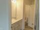 Bathroom featuring vanity with sink and framed mirror at 3007 Cypress Lagoon Ct, Durham, NC 27703