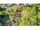 Aerial shot of the property showcasing the home, yard, and approximate property lines at 322 W Hill N Ave, Hillsborough, NC 27278