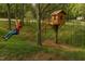 A Personal enjoys an adventurous outdoor experience on an installed ropes course and zipline at 4228 Nc 42 Hwy, Raleigh, NC 27603