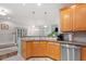 Spacious kitchen with a view of the dining and living areas at 4924 Amber Clay Ln, Raleigh, NC 27612