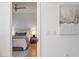 Bedroom features a comfortable bed, natural light, and neutral decor at 523 S West St # 404, Raleigh, NC 27601