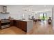 Bright, open-concept with stainless steel appliances and quartz countertops at 523 S West St # 404, Raleigh, NC 27601