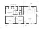 Detailed floor plan showcases the layout of the home's first floor at 6105 Bellow St, Raleigh, NC 27609