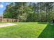 Sprawling fenced backyard is perfect for recreation and entertainment at 617 Conover Rd, Durham, NC 27703