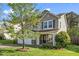 Charming home exterior with a well-manicured lawn and beautiful landscaping in a peaceful neighborhood at 617 Conover Rd, Durham, NC 27703
