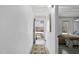 Inviting entryway with rug and view of the exterior and bedroom at 701 W Trinity Ave # 116, Durham, NC 27701