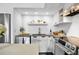 Clean kitchen with stainless steel appliances and recessed lighting at 701 W Trinity Ave # 116, Durham, NC 27701