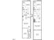 Detailed floor plan showcasing the layout of the home, including bedroom, kitchen, balcony and living areas at 730 Hopkins St, Durham, NC 27701