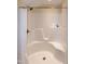Bathroom shower space featuring a clean design and comfortable seating at 74 Revelstoke Dr, Garner, NC 27529