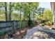 Charming backyard garden and fence at 837 Varina Ln, Fuquay Varina, NC 27526