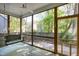 Back porch with a hanging swing and view to the backyard at 837 Varina Ln, Fuquay Varina, NC 27526