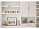 A pantry featuring stylish white shelving and cabinetry at 1005 W Lenoir St, Raleigh, NC 27603