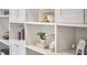 A pantry featuring stylish white shelving and cabinetry at 1005 W Lenoir St, Raleigh, NC 27603