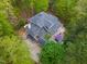 Birds eye view of the home features a well-maintained roof and outdoor living spaces at 1011 Wood Sage Dr, Chapel Hill, NC 27516