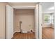 Laundry room with hookups, next to the bedroom with window at 104 Dilworth Ct, Cary, NC 27513