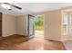 Inviting living room with an outdoor access and bright natural light at 104 Dilworth Ct, Cary, NC 27513