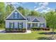 Charming one-story home with blue shutters and a well-manicured lawn at 1101 Sky Wave Trl, Raleigh, NC 27603