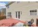 A nice back deck with an outdoor seating area at 1127 Woodlands Creek Way, Apex, NC 27502