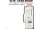 Basement floor plan showcasing a Gathering room, bedroom, bath and storage at 162 Grey Elm Trl, Durham, NC 27713
