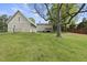 Large backyard with gazebo and wooden fence at 205 W Moore St, Apex, NC 27502
