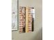 Unique exposed brick within a modern wall display, showcasing architectural character at 205 W Moore St, Apex, NC 27502