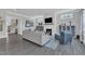 Comfortable living room featuring a fireplace, hardwood floors, and neutral decor at 2432 Spindle Ct, Raleigh, NC 27603