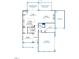 Floor plan showcasing an open-concept design with a spacious kitchen and a cozy nook area at 306 White Magnolia Ln, Fuquay Varina, NC 27526