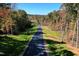 Scenic aerial view of road surrounded by lush, colorful trees highlighting the property's location at 306 White Magnolia Ln, Fuquay Varina, NC 27526