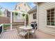 Cozy deck with outdoor seating and a grill, perfect for entertaining at 317 Okamato St, Raleigh, NC 27603