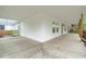 Outdoor living space offers a porch swing and plenty of room to relax at 323 Coral Ave, Goldston, NC 27252